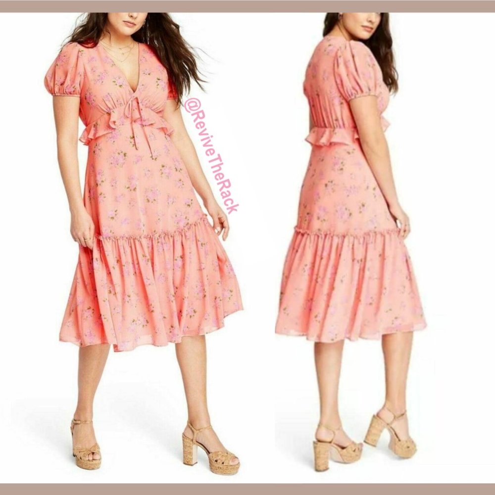 NEW LoveShackFancy for Target Dainty Fleur floral Midi Dress‎ [ PLUS 20W ]